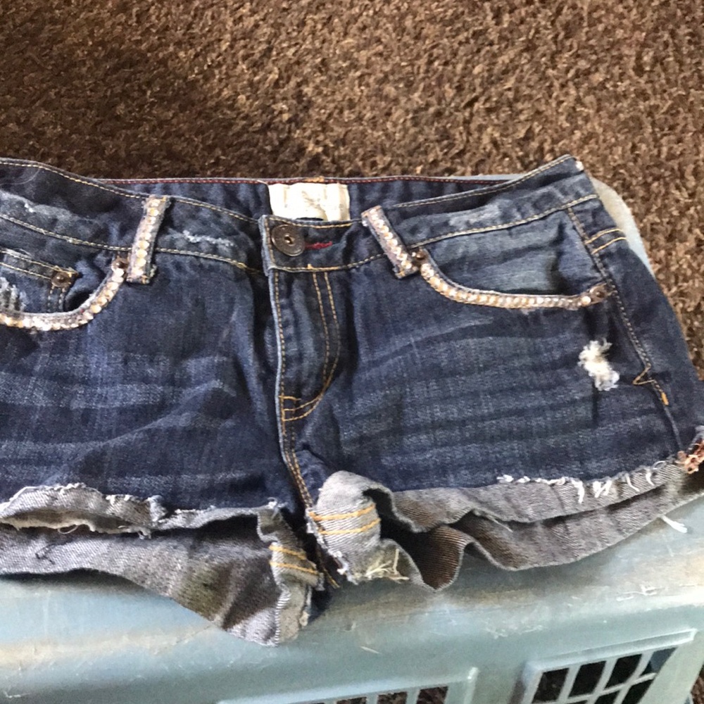 Aeropostale Embellished Jean Shorts